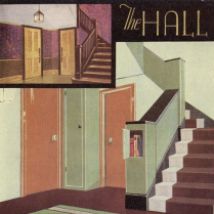 A before and after of 1930's examples of a hall. Most people seem to like the 'before' better!