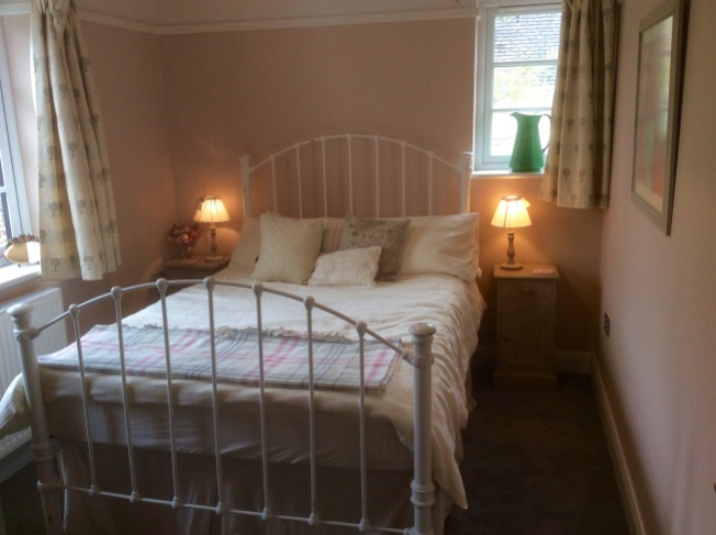 After - from three rooms to a guest bedroom in Farrow and Ball Setting Plaster